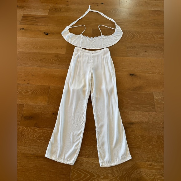SKIMS Bridle Silk Straight Leg Pant and Silk Cami (M) in Marble - Picture 9 of 13